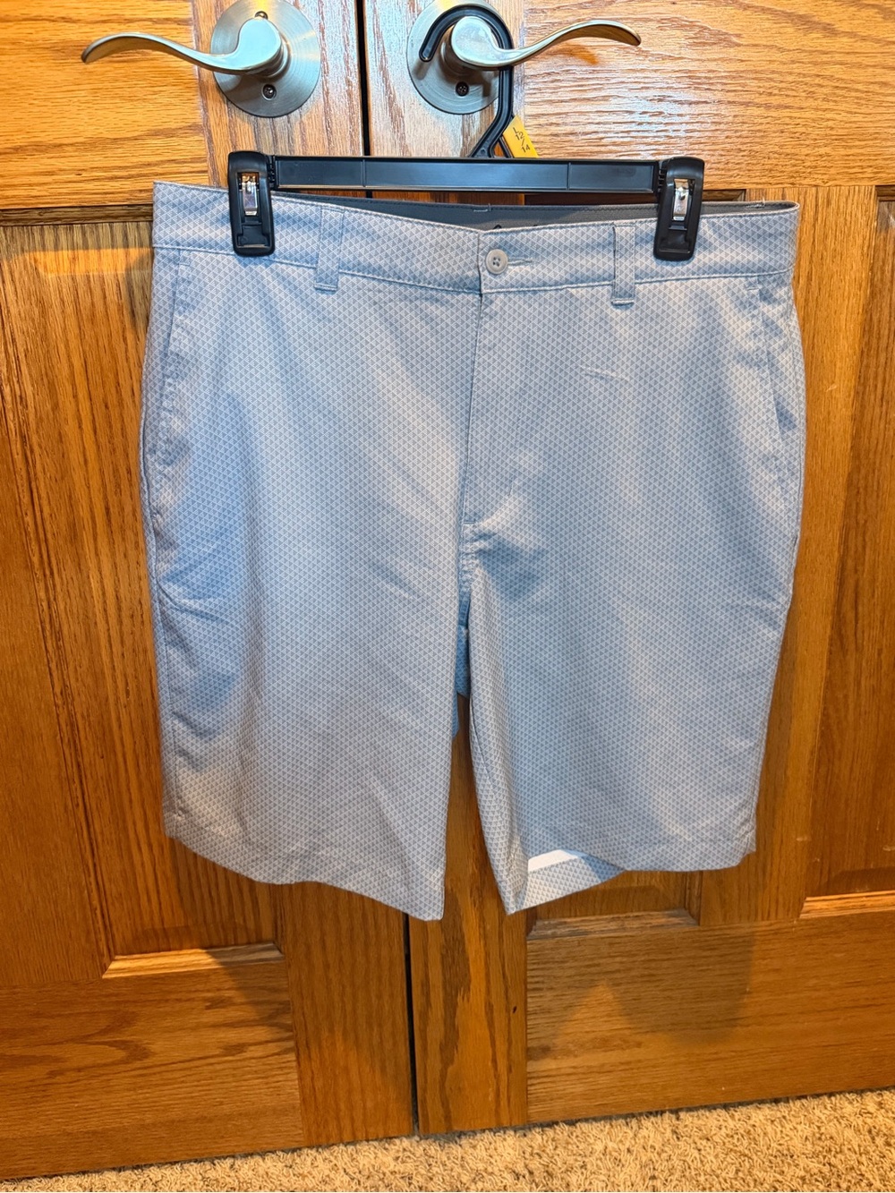 Ben Hogan Light gray  Micro-Print Flat Front Shorts